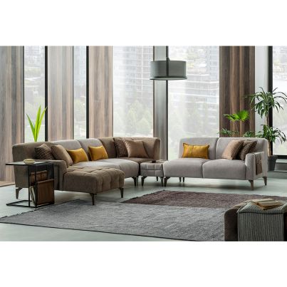 Modular sectional fabric sofa LUGANO