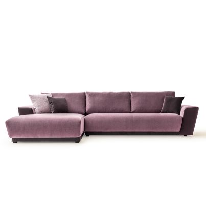 Modular sectional fabric sofa MONARC burgundy/KAPADOKYA 10636-AQUA 580 left 330/85/190cm