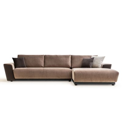 Modular sectional fabric sofa MONARC brown/KAPADOKYA 10442-AQUA 350 right 330/85/190cm