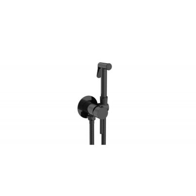 Bidet Mixer with Concealed Hand Shower 3314B, Black Mat