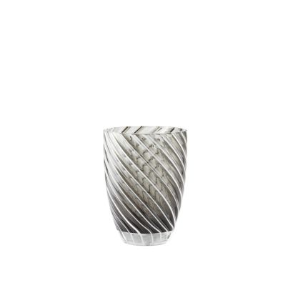 Water glasses Vertigo tumbler 380ml 6pcs. black/white