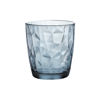 Water glass DIAMOND 305ml blue