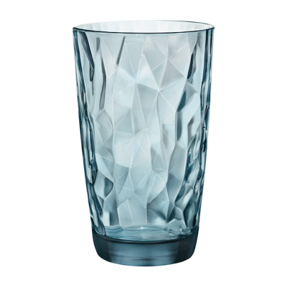 Glass Cooler DIAMOND 470ml blue