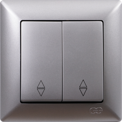 VISAGE Double Switch 2-Way Grey