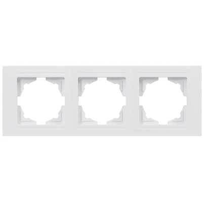 VISAGE TRIPLE HORIZONTAL FRAME WHITE