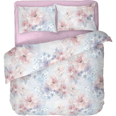 Double bed linen set DILIOS Annabelle, 4 pcs, purple