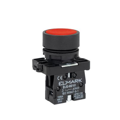 ECONOMIC BUTTON EL2-BA 42 NC RED