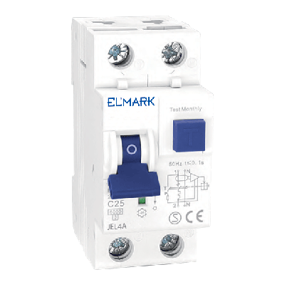 Electronic RCBO JEL4A 6kA 2P 6A/300mA