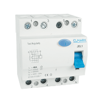 Residual current device JEL1 4P 10A/500mA