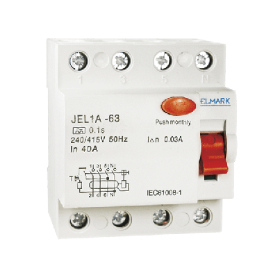 Residual current device JEL1A 4P 10A/30mA