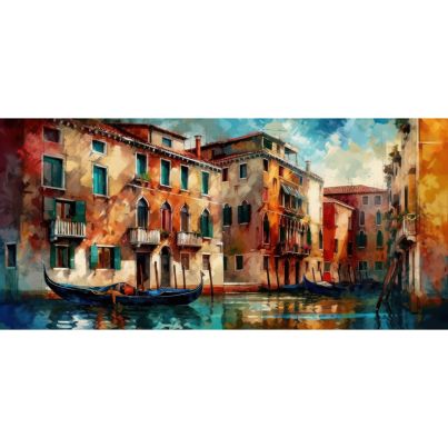 Aluminium print Venedig 66x140cm