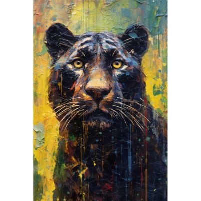 Aluminium print Black Panther 80x120cm