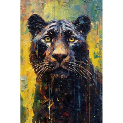 Aluminium print Black Panther 80x120cm