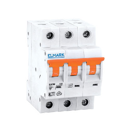 Miniature circuit breaker C43N 6A 3P  4.5kA Curve C