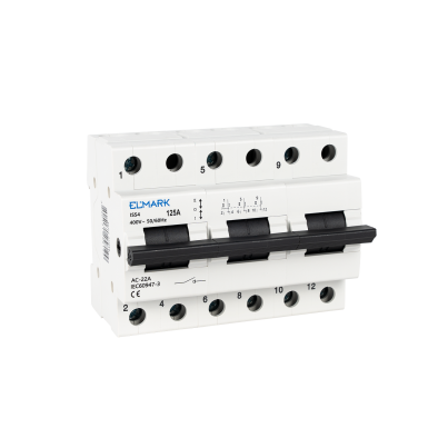 Three position changeover switch ISS4 125A 3P 400V