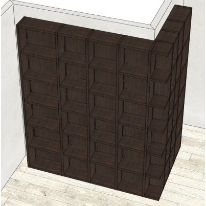 Modular bookcase SL4253