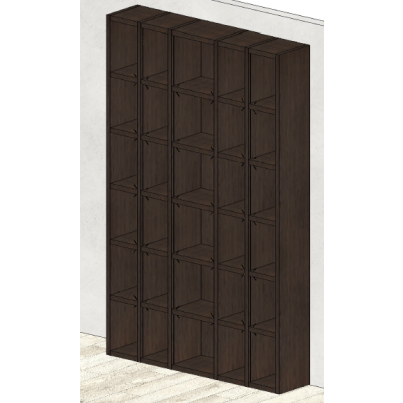 Modular bookcase SL4254