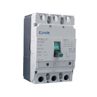 Moulded case circuit breaker DS1 MAX-125 80A 3P 415V Adjustable type