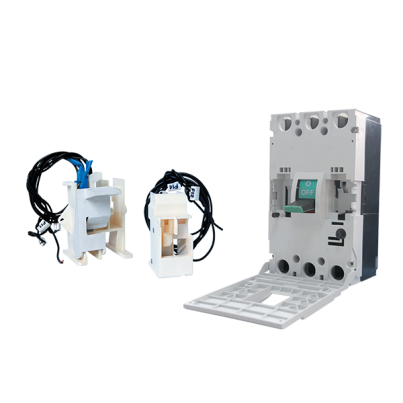 Electronic molded case circuit breaker DS-3E 1250A 3P with mounted OF