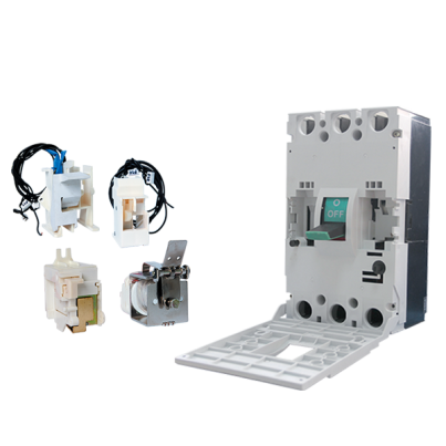 Electronic molded case circuit breaker DS-3E 1000A 3P 240V with mounted MX + OF