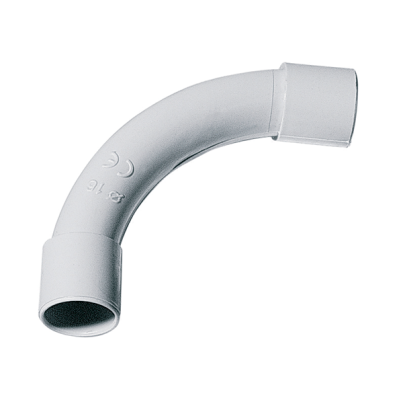 Halogen Free PVC bend long D20 IP40 Halogen free technopolymer Gray RAL7035 Halogen free bend 90ﾰ