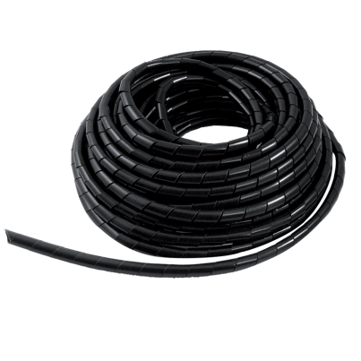 Spiral for cable 10X12 black PVC Black Spiral 10x12mm