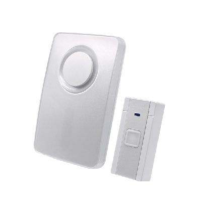 Wireless doorbells 36 melodies IP44 white 1plugin/1button