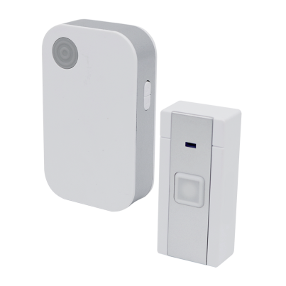 Wireless doorbells 36 melodies IP40 white 1plugin/1button