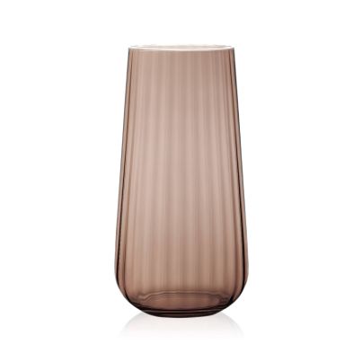 RONA Optical glass vase Fade amber h 25cm