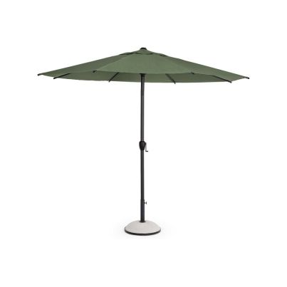 Garden parasol with aluminum pole RIO 300x237 cm. dark green