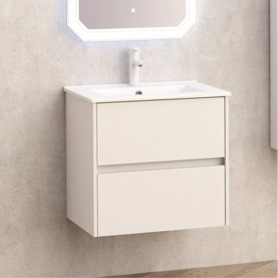 PVC BATH. CABINET BG5955+WASHBASIN ICC6066/4661, White