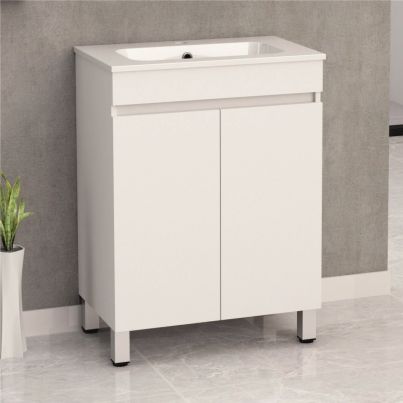 BATHROOM CABINET 5981 + SINK 5981 WHITE