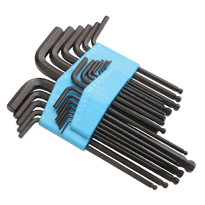 25pcs Ball point inner hex key set 1.27-10mm