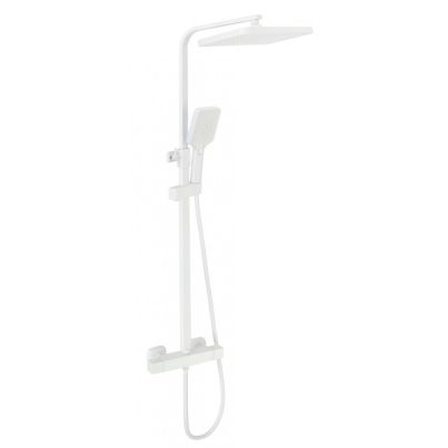 Thermostatic shower set DAISY 6222W, Adjustable, Matte White