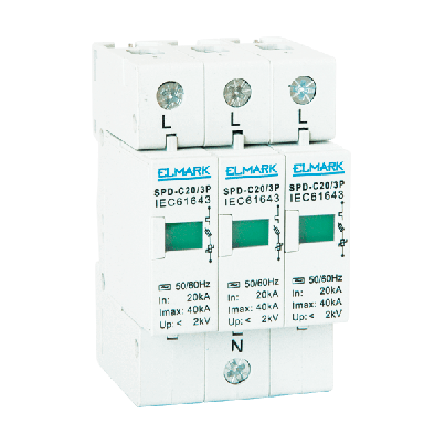 Surge arrester SPD 3P 440V AC 5kA Type 2