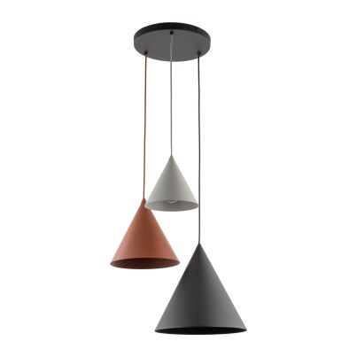 Pendant CONO 6633 3xE27 multicolored