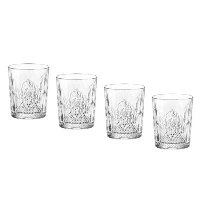 Glasses Stone D.O.F BARTENDER 390ml 4pcs. clear