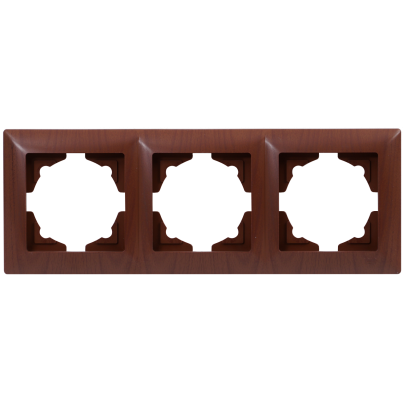 VISAGE TRIPLE FRAME DARK MAHOGANY