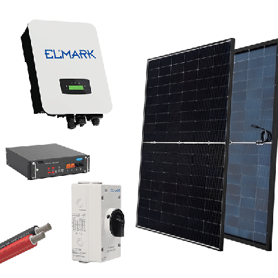 Hybr. solar system 1P 5kW 430W pan+batt