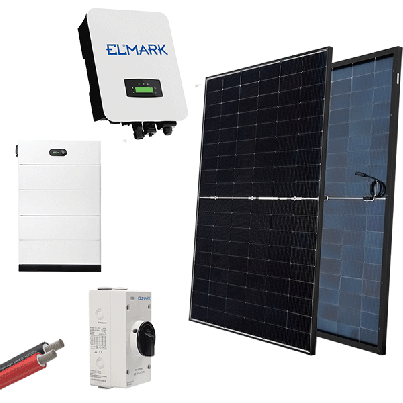 Hybr. solar system 3P 10kW 430W pan+batt