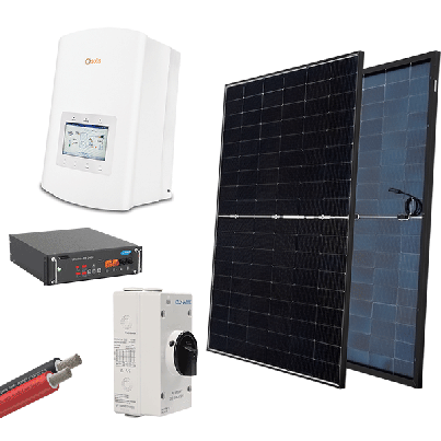 Hybr. solar system 1P 3.6kW 430W pan+batt