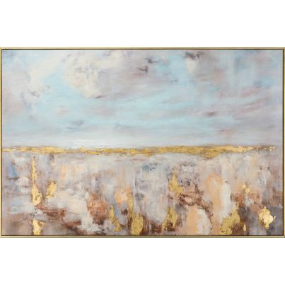ImageLAND Acrylic Painting Golden Horizon 80x120 cm