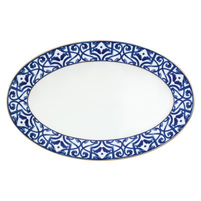 Oval serving dish Blue Legacy Myth 31x20cm