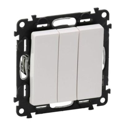 LEGRAND VALENA LIFE THREE BUTTONS ONE WAY SWITCH WHITE