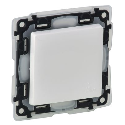 LEGRAND VALENA LIFE DOUBLE POLE SWITCH IP44 WHITE