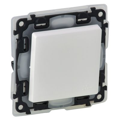 LEGRAND VALENA LIFE ONE BUTTON TWO WAY BUTTON SWITCH IP44 WHITE