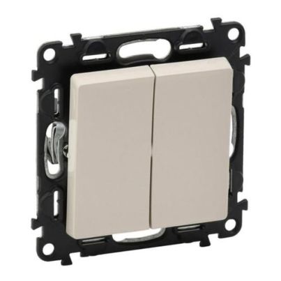 LEGRAND VALENA LIFE TWO BUTTON ONE WAY SWITCH CREAM