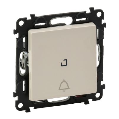 LEGRAND VALENA LIFE ONE BUTTON DOORBELL SWITCH TWO WAY WITH LIGHT CREAM