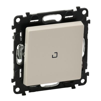 LEGRAND VALENA LIFE ONE BUTTON CROSS SWITCH WITH LIGHT CREAM