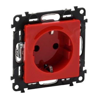 LEGRAND VALENA LIFE GERMAN TYPE SOCKET RED